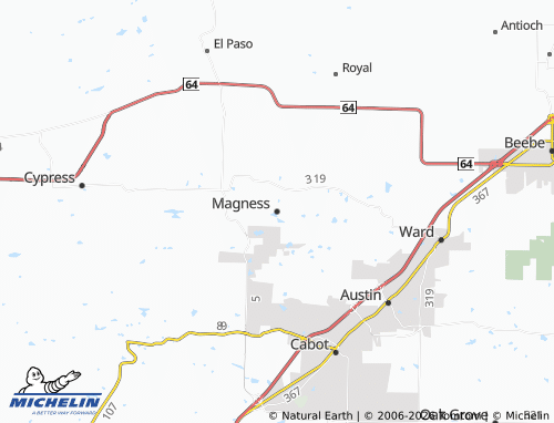 Mapa MICHELIN Magness - ViaMichelin