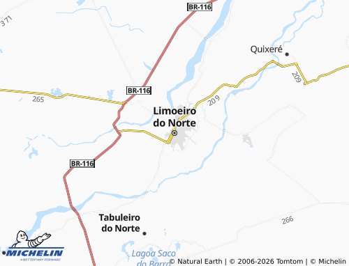 MICHELIN-Landkarte Limoeiro do Norte - ViaMichelin