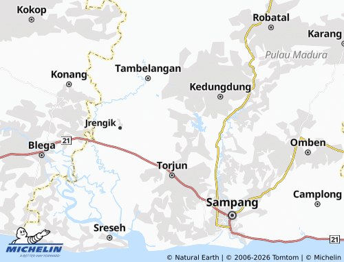 MICHELIN Tana Mera map - ViaMichelin