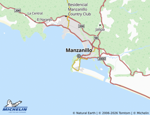MICHELIN Manzanillo Zona 3 map - ViaMichelin