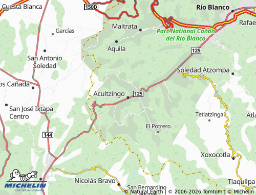 Mapa MICHELIN Acultzingo - ViaMichelin