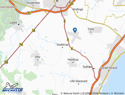 MICHELIN-Landkarte Gadstrup - ViaMichelin