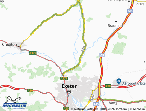 Carte MICHELIN Brampford Speke - ViaMichelin