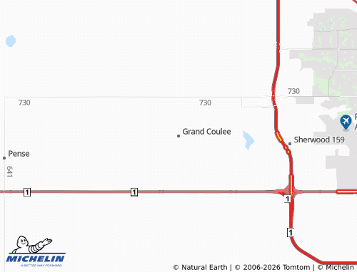 Carte MICHELIN Grand Coulee - ViaMichelin