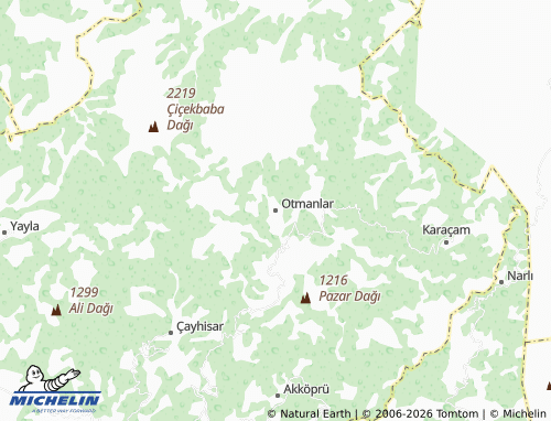 MICHELIN Otmanlar map - ViaMichelin