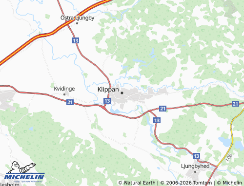 Mapa MICHELIN Klippan - ViaMichelin