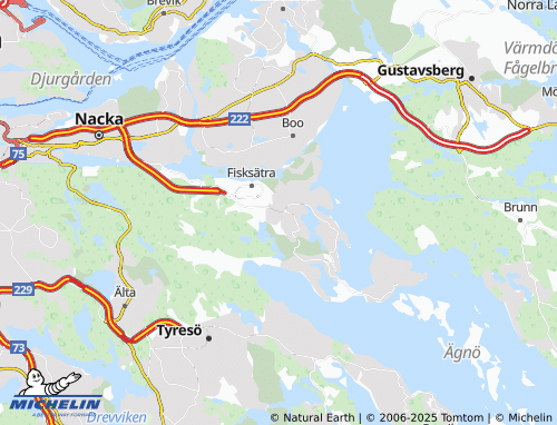 MICHELIN-Landkarte Saltsjöbaden - ViaMichelin
