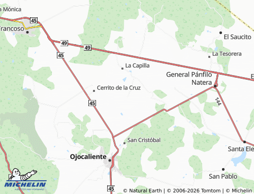 MICHELIN Las Coloradas map - ViaMichelin