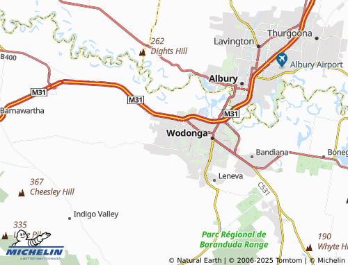 MICHELIN West Wodonga map - ViaMichelin