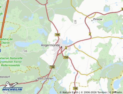 MICHELIN Angermünde map - ViaMichelin