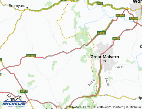 MICHELIN Stony Cross map - ViaMichelin