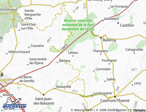MICHELIN Litteau map - ViaMichelin