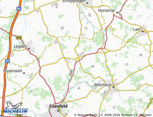 MICHELIN Osterwick map - ViaMichelin