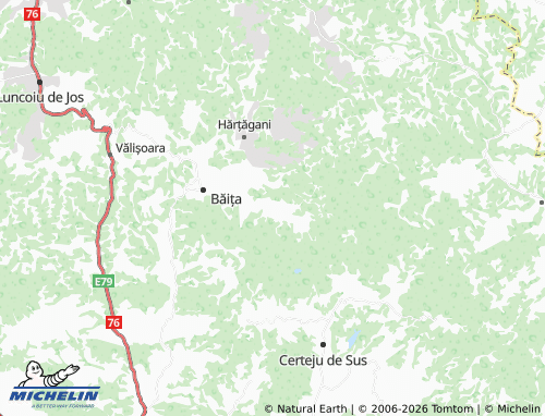 MICHELIN Trestia map - ViaMichelin