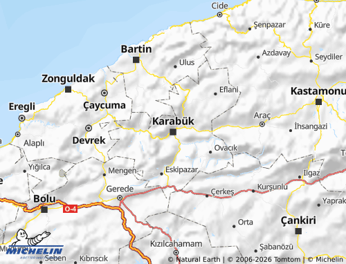 MICHELIN-Landkarte Karabük - ViaMichelin
