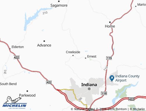 Mappa MICHELIN Creekside - ViaMichelin