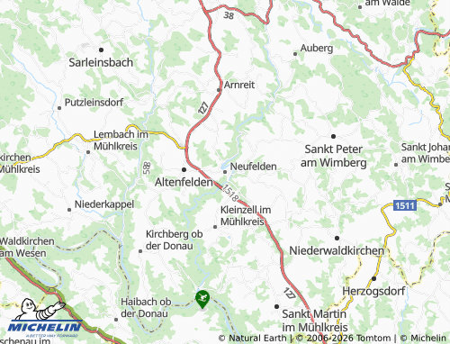 Mapa MICHELIN Neufelden - ViaMichelin