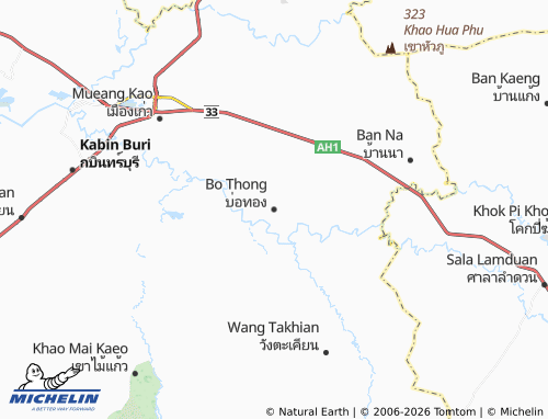 MICHELIN Bo Thong map - ViaMichelin