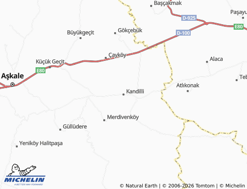 MICHELIN Kandilli map - ViaMichelin