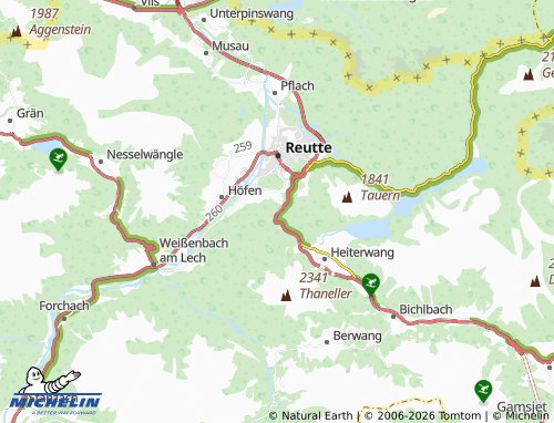 Carte MICHELIN Klause - ViaMichelin