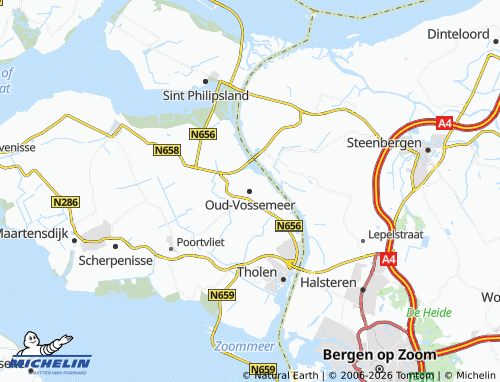 Carte MICHELIN Oud-Vossemeer - ViaMichelin