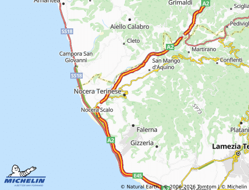 Mapa MICHELIN Nocera Terinese - ViaMichelin
