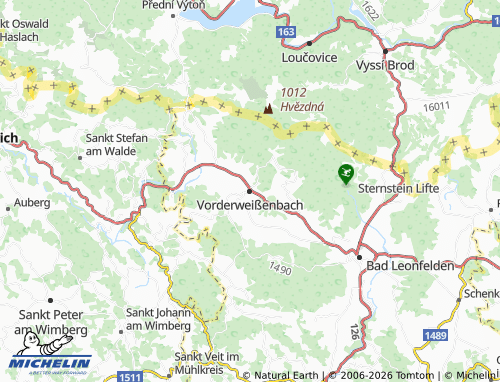 MICHELIN Vorderweißenbach map - ViaMichelin