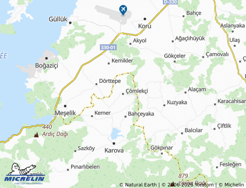 Carte MICHELIN Çömlekçi - ViaMichelin