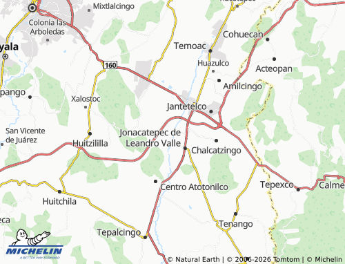 Mapa MICHELIN Emiliano Zapata Amacuitlapilco - ViaMichelin