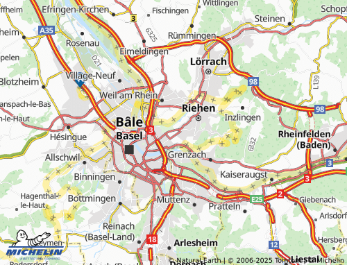 Kaart MICHELIN Bäumlihof - ViaMichelin