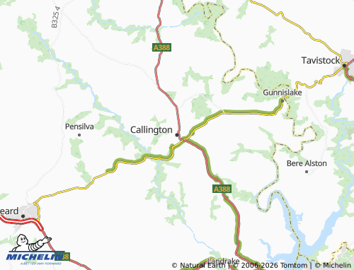 Carte MICHELIN Callington - ViaMichelin
