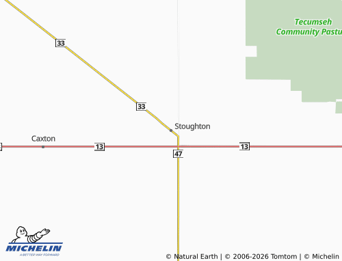 MICHELIN Stoughton map - ViaMichelin