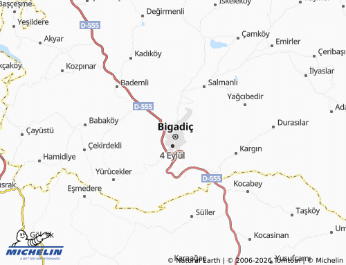 MICHELIN Abacı map - ViaMichelin