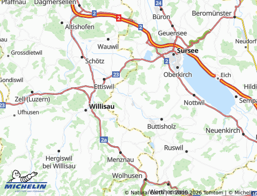 Mapa MICHELIN Grosswangen - ViaMichelin
