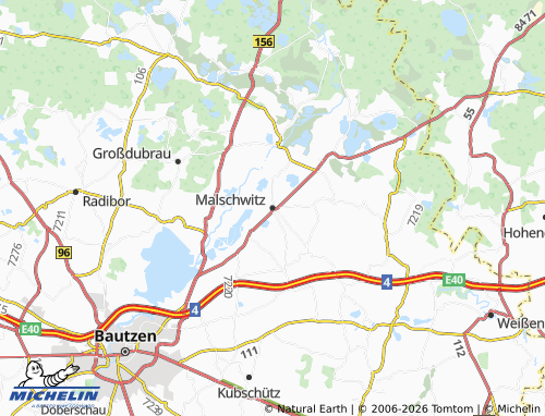 Mapa MICHELIN Malschwitz - ViaMichelin