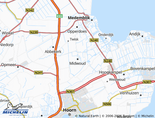 MICHELIN Midwoud map - ViaMichelin