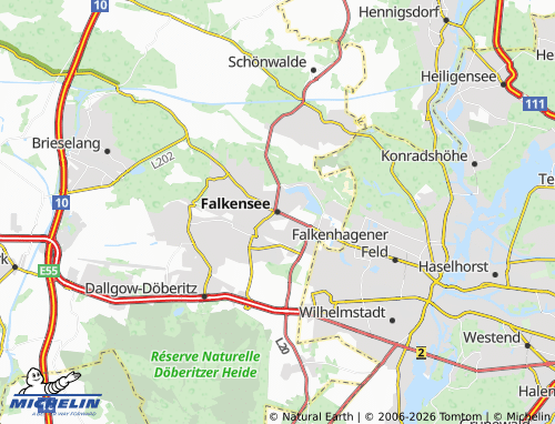 MICHELIN Falkensee map - ViaMichelin