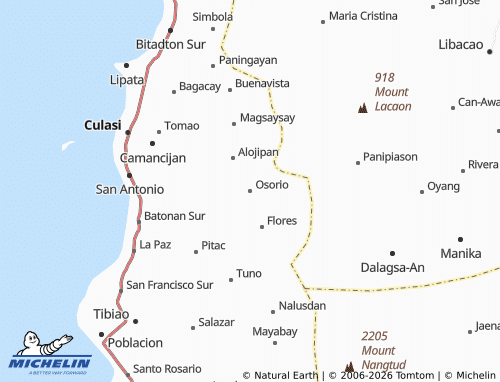 MICHELIN Osorio map - ViaMichelin