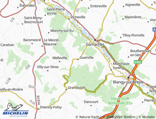 MICHELIN Guerville map - ViaMichelin