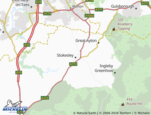 MICHELIN Stokesley map - ViaMichelin