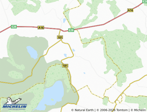 MICHELIN Gudeliai map - ViaMichelin