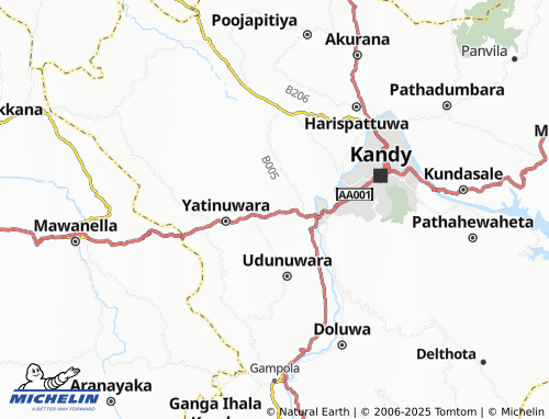 MICHELIN Ranawana map - ViaMichelin