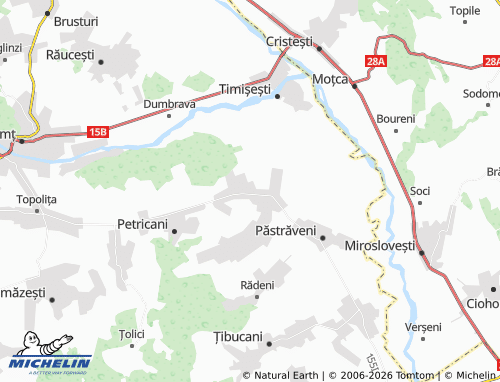 MICHELIN Ingărești map - ViaMichelin