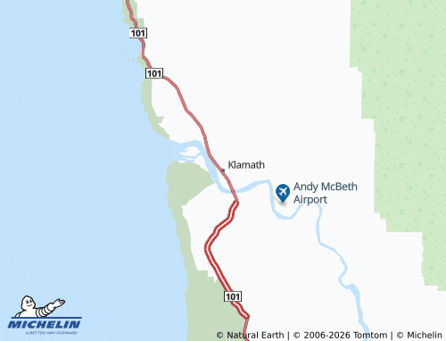 Mapa MICHELIN Klamath - ViaMichelin