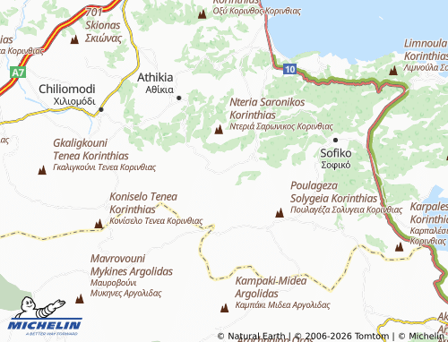 MICHELIN Agios Ioannis map - ViaMichelin