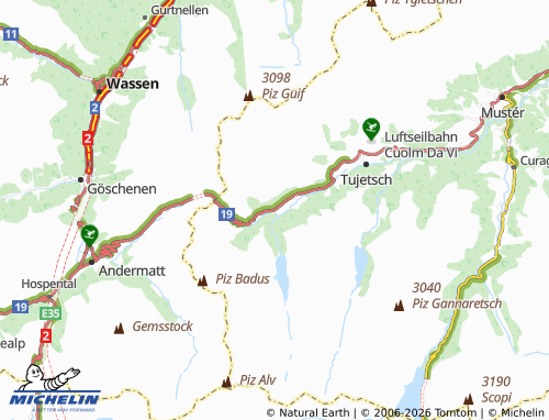 Mappa MICHELIN Tschamut - ViaMichelin