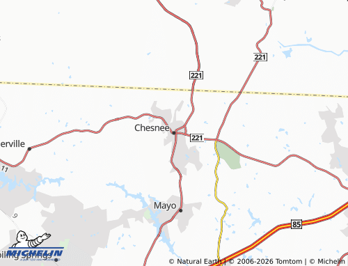 Carte MICHELIN Chesnee - ViaMichelin