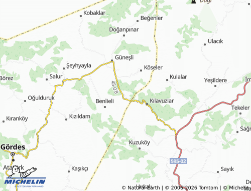MICHELIN Deliçoban map - ViaMichelin
