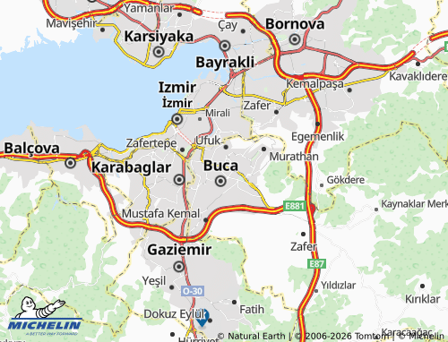 MICHELIN Vali Rahmi Bey map - ViaMichelin