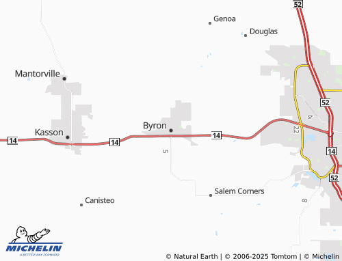 MICHELIN Byron map - ViaMichelin